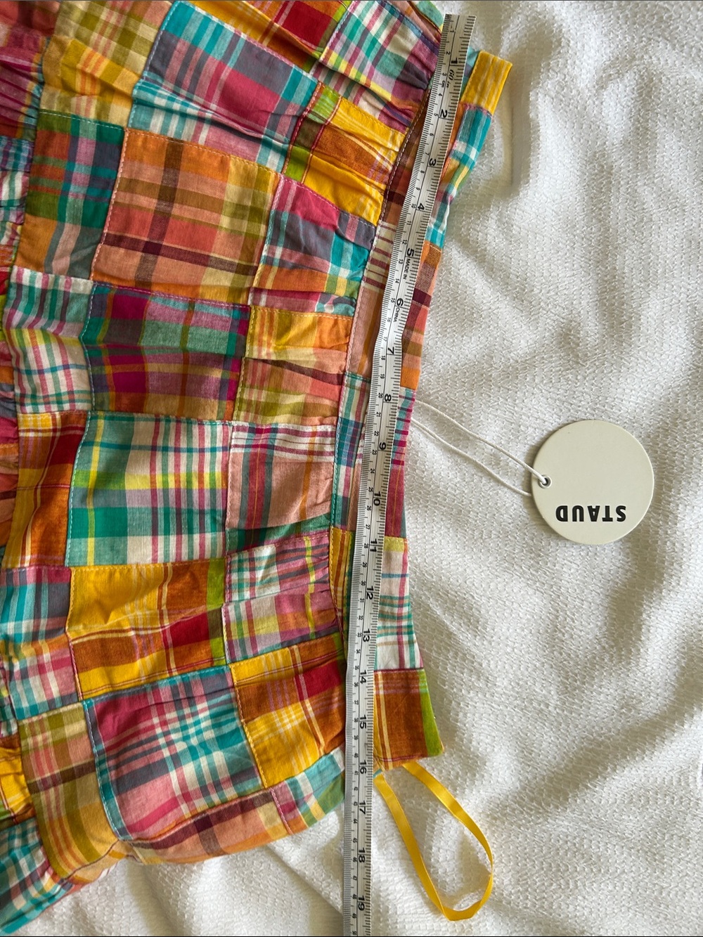 STAUD Multicolor Plaid Halter Top and Skirt - Picture 6 of 6